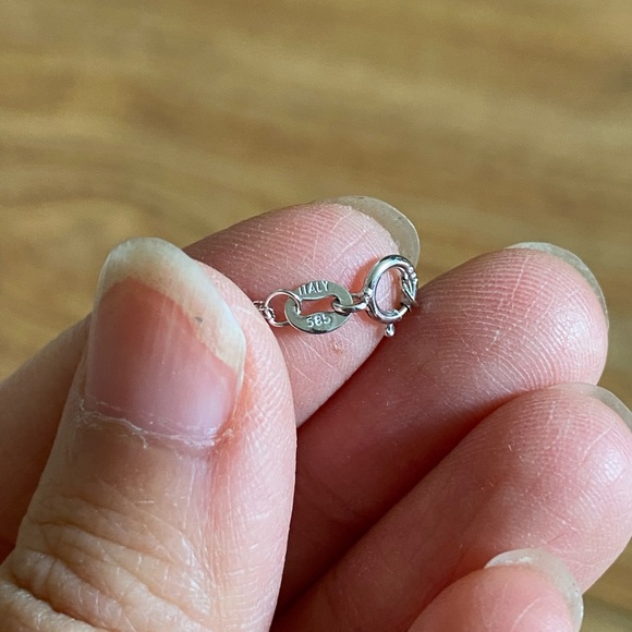 Ann Louise 585 Italy Diamond Butterfly Pendant - Picture 3 of 4